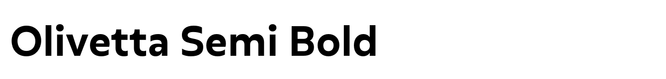 Olivetta Semi Bold